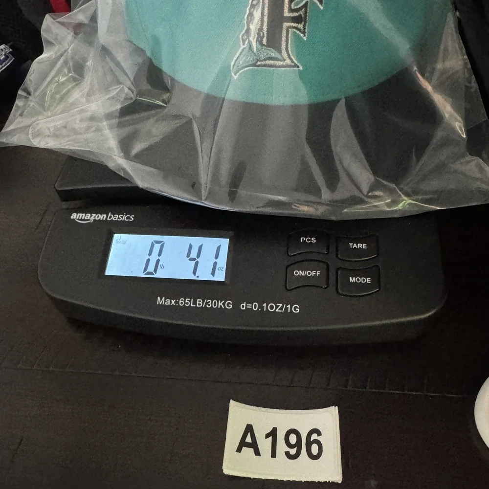 Florida Marlins New‎ Era 59FIFTY Fitted Hat Mens 7 3/8 Teal Black MLB Baseball
